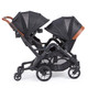 Kolcraft Contours Curve Double Stroller Exclusive Edition in Jet Black