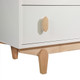 Tulip Tate Crib and Dresser in White/Natural