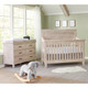 Stella Baby Remi 2 Piece Nursery Set in Sugar Coat - Convertible Flat Crib & 6 Drawer Dresser