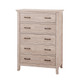 Stella Baby Remi 2 Piece Nursery Set in Sugar Coat - Convertible Flat Crib & 5 Drawer Dresser