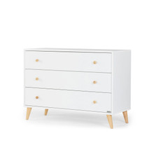 Dadada Austin 3-drawer dresser, white/natural