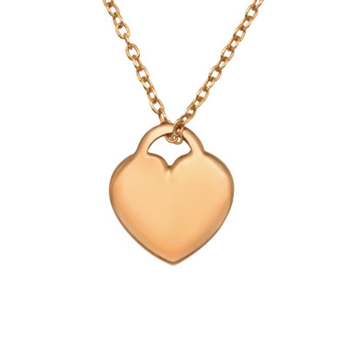 rose gold heart necklace for women online in 925 sterling silver, beautiful ladies gifts for christmas, anniversary, birthday and valenetines day, heart accessories for women on rose gold.