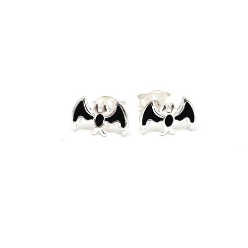 925 sterling silver ear studs bat style perfect halloween accesories for both adults and children