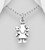 Girl pendant necklace for children in safe 925 sterling silver, hypoallergenic nickel and lead free. Shop kids jewellery today