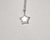 Silver star pendant with diamond center - a sparkling accessory that adds elegance to any outfit for women, wife, girlfriend, anniversary gift, christmas gift.