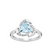Ladies cheap engagement rings online with Topaz crystals. 925 Sterling silver gemstone rings.