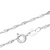 An 18inch length 925 sterling silver chain with a clasp, perfect for adding elegance and securing your precious belongings.