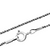 A silver chain with a clasp and a clasp: a shiny silver chain with a secure clasp for fastening.