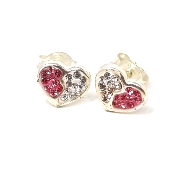 sparkly earrings for children and women 925 silver with swarovski elements