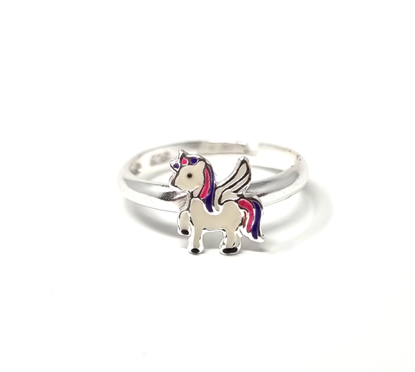 magical Unicorn Sterling Silver Ring for Kids! This adorable ring is perfect for any little girl who loves unicorns