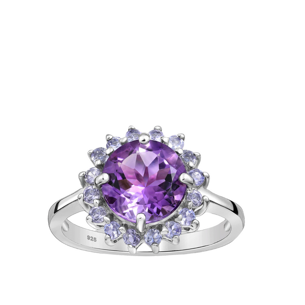 Large bold beautiful and elegant ladies 925 sterling silver ring.  Low price engagement rings, wedding rings, diamond gem rings in silver.