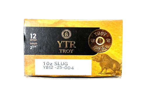 Troy Ammunition, 2-3/4" 12GA, 1OZ Slug, Box of 10Rnds