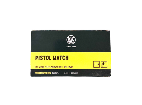 RWS, 22LR Pistol Match, 40Gr, LRN