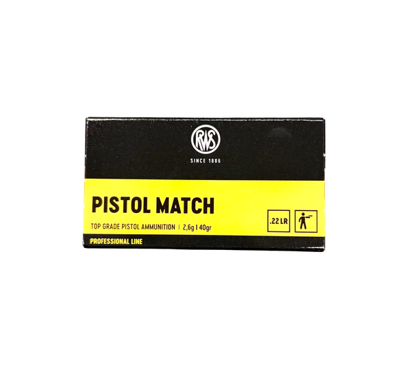 RWS, 22LR Pistol Match, 40Gr, LRN