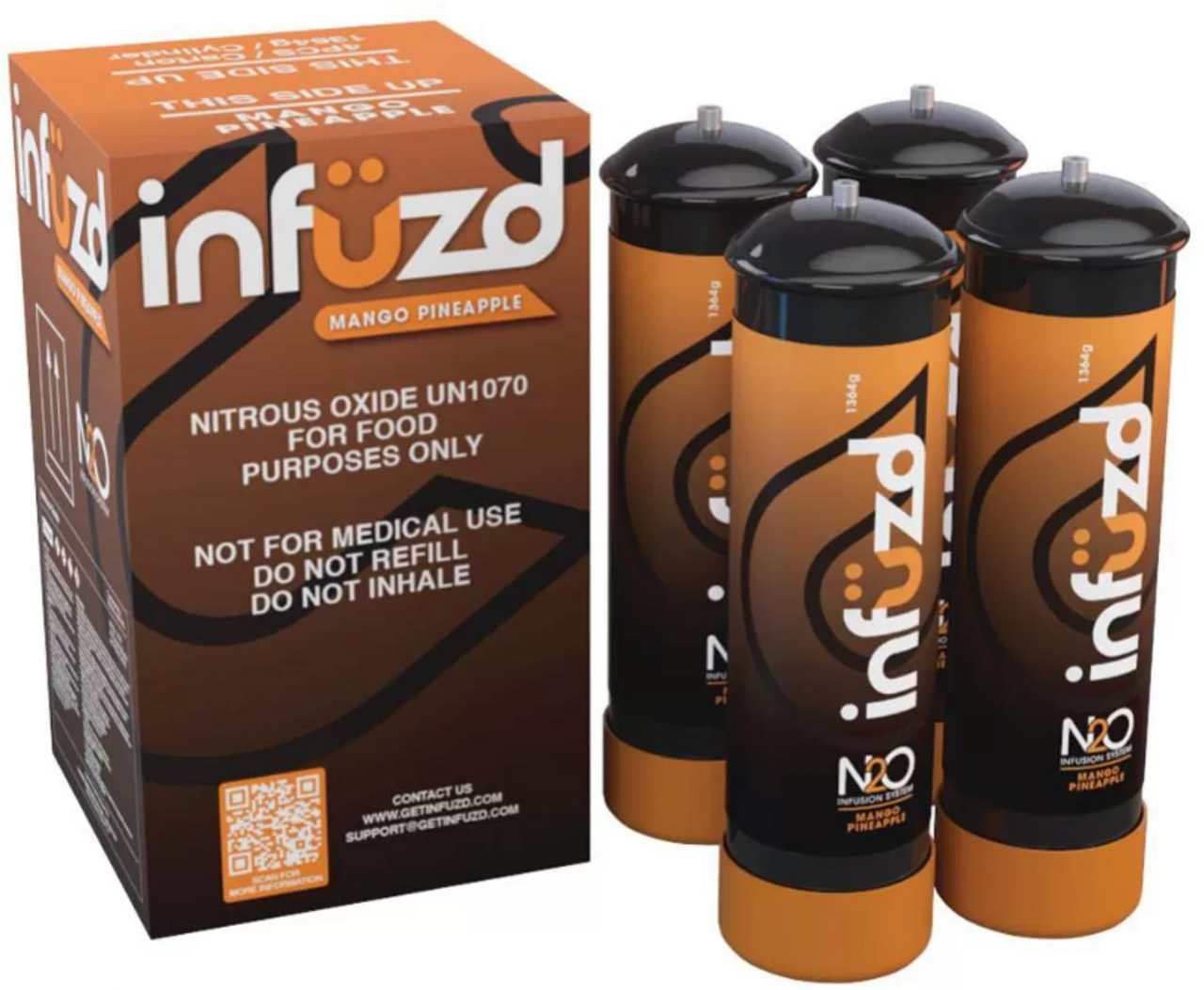 Case of 6 x Mr Whip Infusions 640g N2O (Nitrous Oxide) Tanks