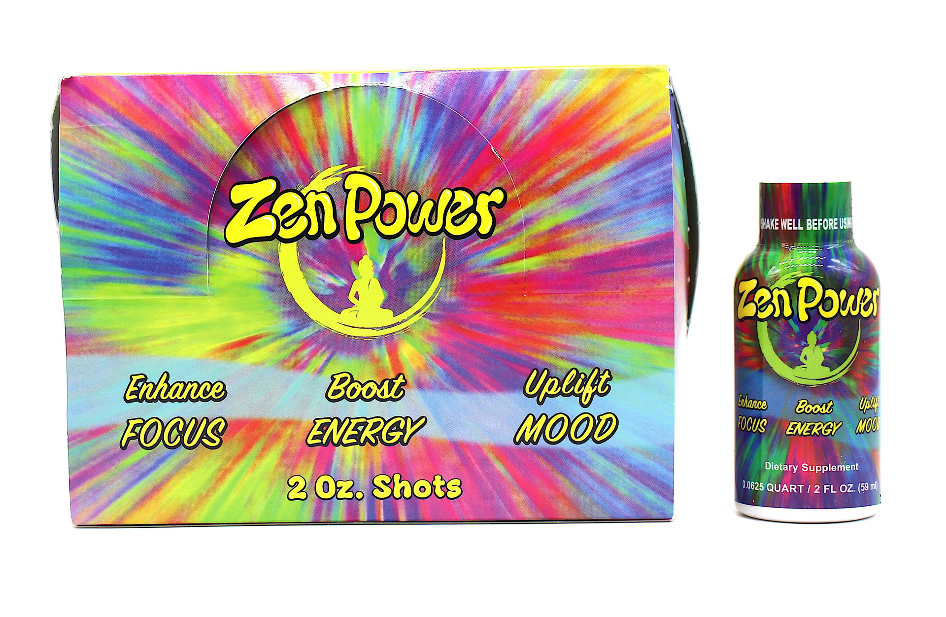 ZEN POWER Enhance Focus, Boost Energy & Uplift Mood 12ct shots