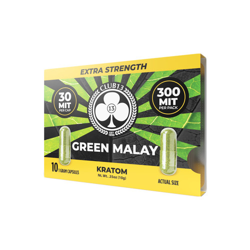 Club 13 Extra Strength Kratom 10CT Capsules Display Of 6 (300MIT)