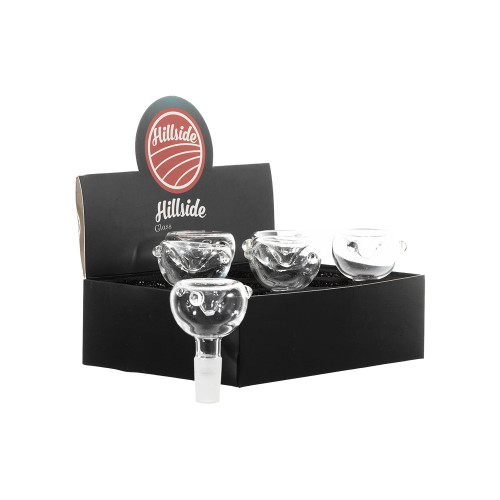 Hillside Glass 14MM Clear Bubble Bowl Display Of 6 (B-001-14-Clear) Hillside Glass 14MM Clear Bubble Bowl Display Of 6 (B-001-14-Clear)