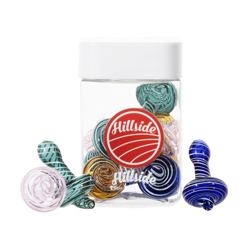 Hillside Glass Directional Carb Cap Style 12CT Jar (CCG-034) Hillside Glass Directional Carb Cap Style 12CT Jar (CCG-034)