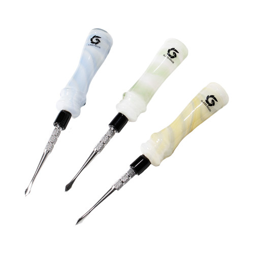 Glass House Marble Handle Steel Poker Dabber Tool 3PK (SGD-009)
