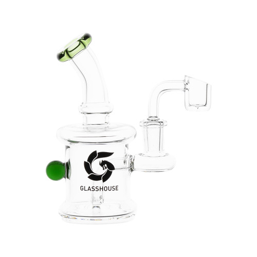 Glass House Tubular Banger Hanger Waterpipe (HHP059)