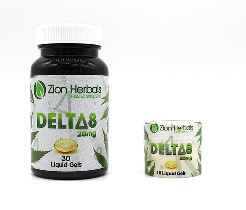 Zion Herbals Delta 8 Liquid Gel Capsules