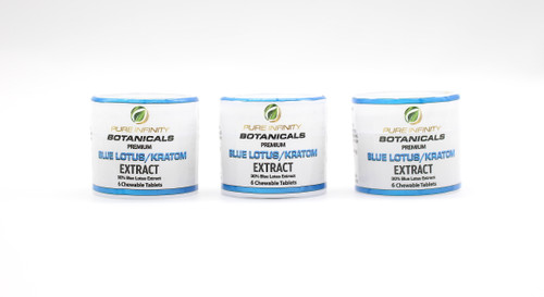 Pure Infinity Botanicals - Blue Lotus & Kratom Extract Chewable Tablets