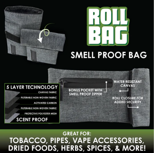 Smokezilla - Smell Proof Roll Bag Display of 6 ( #02-1829 )