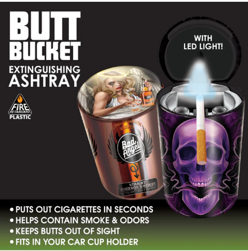 Smoke Zilla - Butt Bucket Full Print Ashtray with LED Light