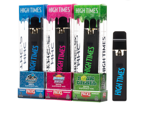 *CLOSEOUT* High Times X Packs - HHC + THCP  Live Resin 2G Disposable ( 2000MG / Display of 5 )