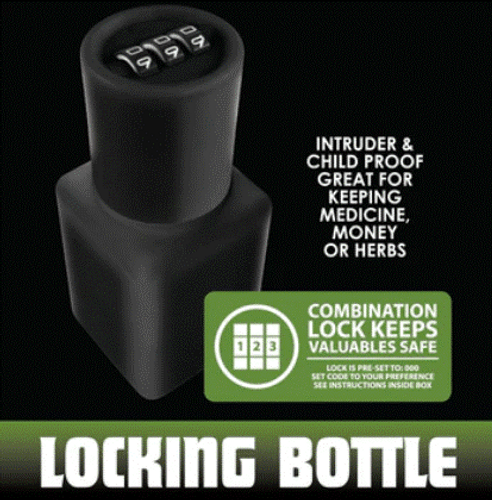 Smokezilla - Locking Bottle with pin ( Display of 6 / #02-2926 )