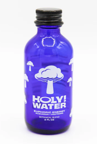Holy Water - Euphoric Energy Mushroom + Nootropic 2oz Botanical Blend Shot ( Display of 12 )