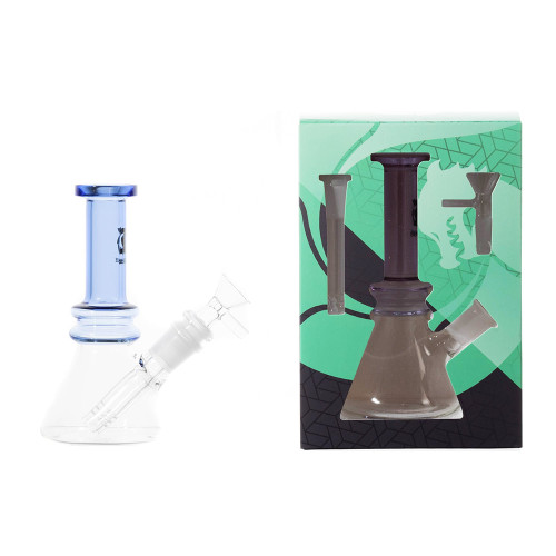 Glass House 6" Two Tone Mini Beaker Waterpipe With Bowl (XP100)