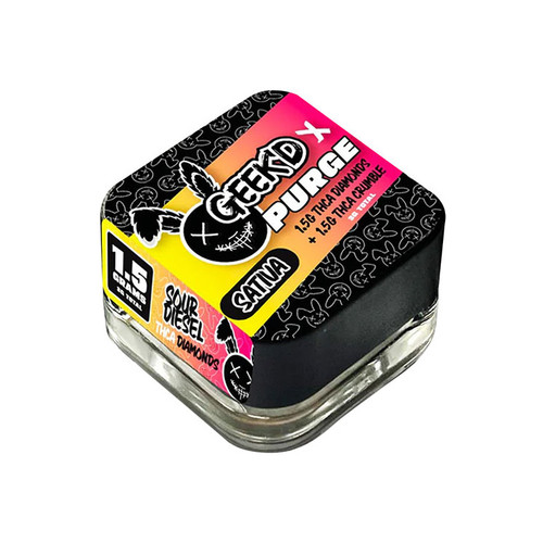 GeekD x Purge THCA Diamond + Crumble Combo Single Jar (3G)