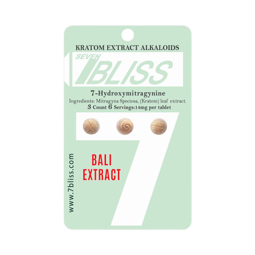 7Bliss 7 Hydroxy Kratom Extract Alkaloid Tablets Display Of 12 (14MG)