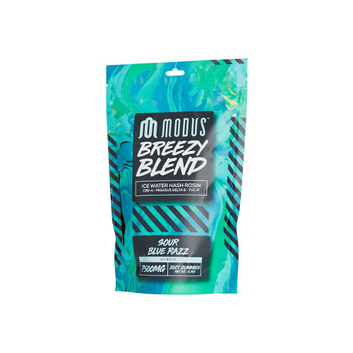 Modus Breezy Blend Ice Water Hash Rosin Infused Gummies Display OF 5 (7500MG)