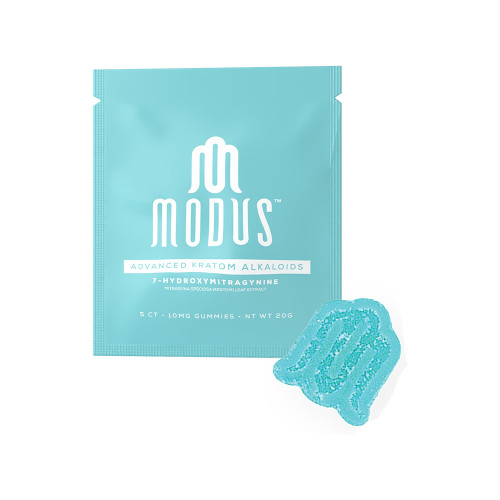 Modus 7 Hydroxy Advanced Kratom Alkaloids Extract Infused Gummies Display Of 5 (5CT)