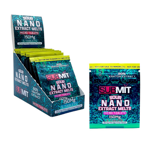 SUBMIT Sour Nano Extract Melts Micro Tablets Display Of 20 (150MG)