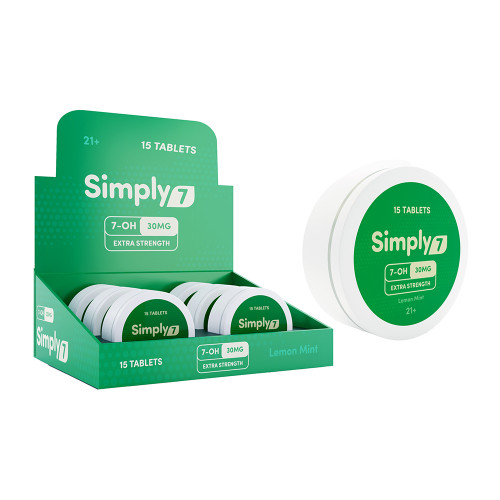 Simply7 Lemon Mint 7 Hydroxymitragynine Extract Tablets (30MG)