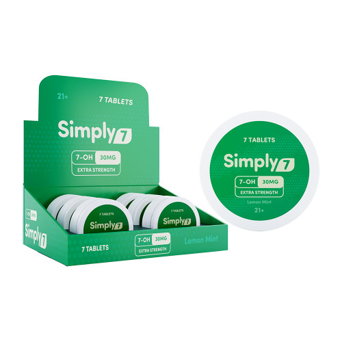 Simply7 Lemon Mint 7 Hydroxymitragynine Extract Tablets (30MG)