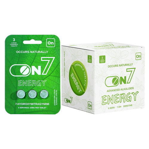 ON 7 Energy Green 7 Hydroxymitragynine Kratom Tablets (20MG)