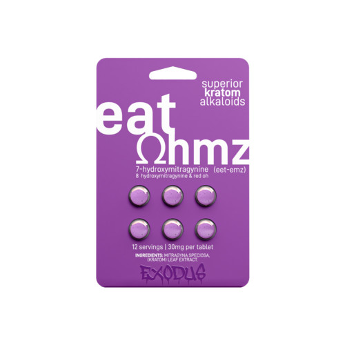 Eat Ohmz By Exodus 7 OH + 8 Hydroxy + Red OH 6CT Tablets Display Of 6 (30MG) PURPLE
