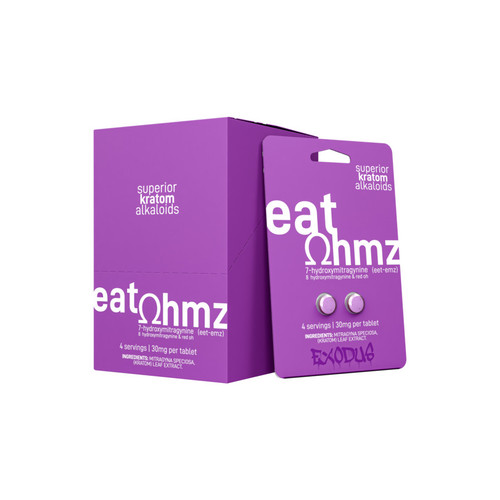 Eat Ohmz By Exodus 7 Hydroxymitragynine + 8 Hydroxy & Red OH 2CT Tablets (30MG) PURPLE