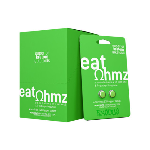 Eat Ohmz By Exodus 7 Hydroxy + Pseudoindoxyl 2CT Tablets (20MG) GREEN