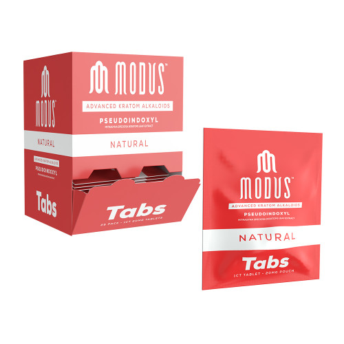 Modus Advanced Kratom Alkaloids Pseudoindoxyl 1CT Tablets Display Of 25 (20MG) RED