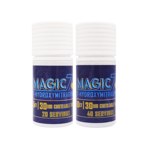 Magic 7OH Kratom 7 Hydroxymitragynine Chewable Tablets (30MG)