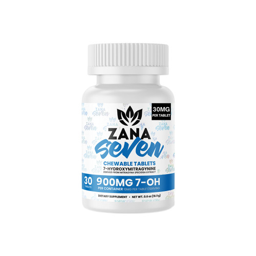 Zana Seven Chewable Kratom 7 Hydroxymitragynine Tablets (30MG)