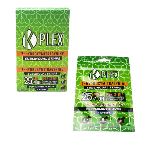 Prof Whyte's K Plex 7-Hydroxymitragynine Sublingual Strips Display of 10 (25MG)