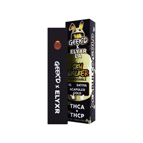 Geek'D X Elyxr LA Skywalker THCA + THCP Disposables Display Of 10 (1G)
