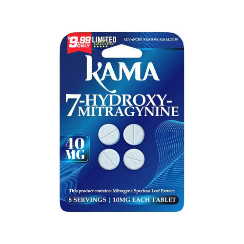 KAMA Advanced Kratom Alkaloids 7 Hydroxy 4CT Tablets Display Of 10 (10MG)